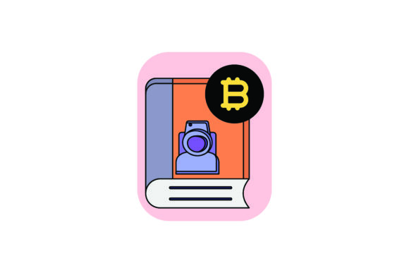 Bitcoin Space Icon Book Cute – A Graphics Freebie for Creative Makers