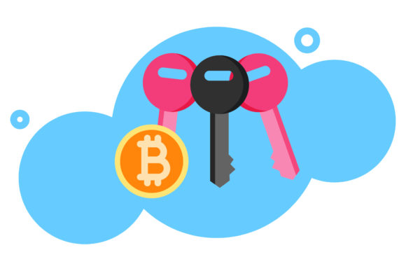 Bitcoin Travel Icon Design Creative Key: A Versatile Graphic Freebie for Modern Branding