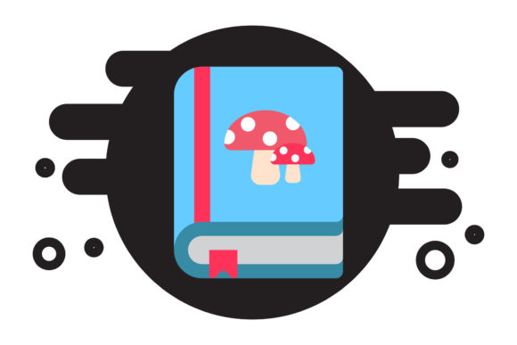 Book Icon Art Mushroom Design Creative – A Versatile Graphic Design Freebie