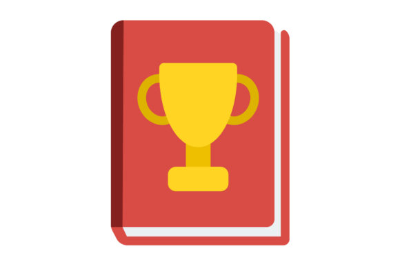 Book Icon Trophy Design Vector Creative: A Practical Graphic Freebie for Digital Sellers