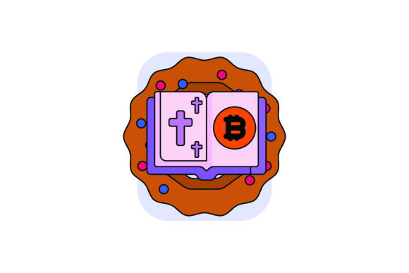 Easter Bitcoin Book Color Outline – A Premium Graphic Freebie for Modern Branding