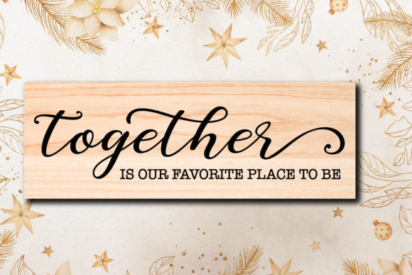 Family Farmhouse Sign Together – A Graphic Design Asset for Content Creators