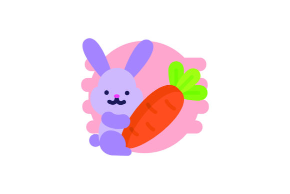Flat Icon Easter Carrot: A Festive Graphic for Handmade Creations