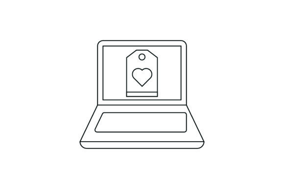 Flat Icon Laptop Label Coloring Page: A Versatile Graphic Design Freebie for Modern Branding