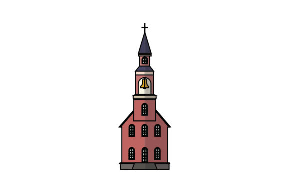 Icon Building Church Filled Line Vector: A Freebie That Delivers in Graphics