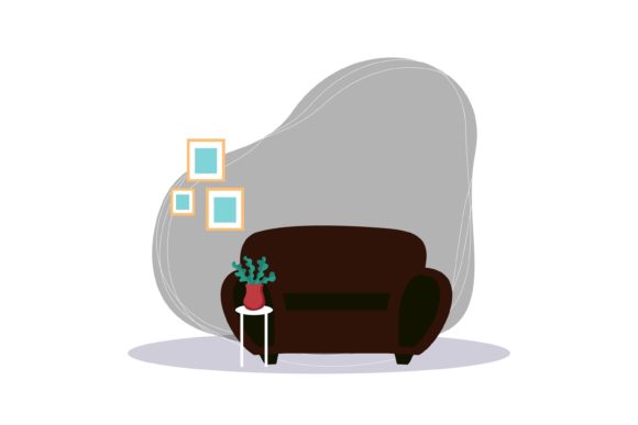Living Room Design Decoration: A Graphics Freebie for Creative Sellers