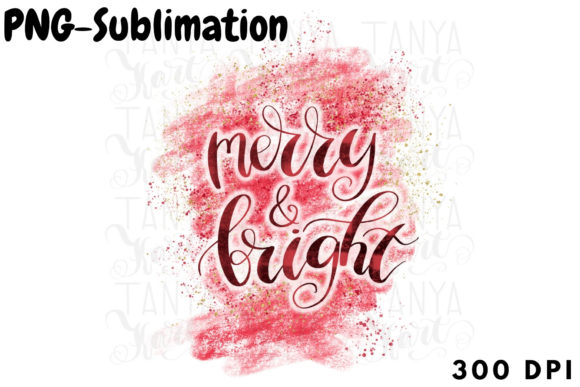 Merry and Bright Sublimation Png: A Versatile Graphic Design Asset for Content Creators