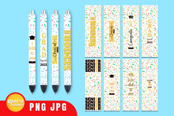 Pen Wrap Graduation Class of 2021: A Graphics & Crafts Asset for Content Creators