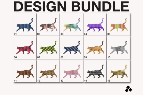 Sublimation Cat Graphics for Backgrounds and Crafting Projects
