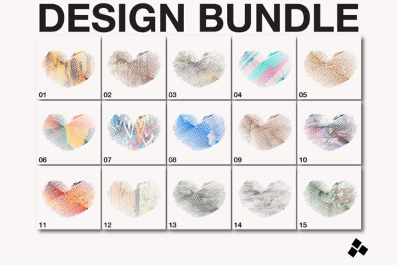Sublimation Heart Background: A Versatile Graphic Design Asset for Modern Branding