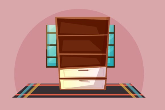 Wardrobe Shelf Furniture Living Room Graphic Design Freebie